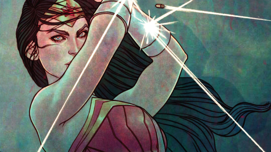 Wonder Woman Deflecting Bullets