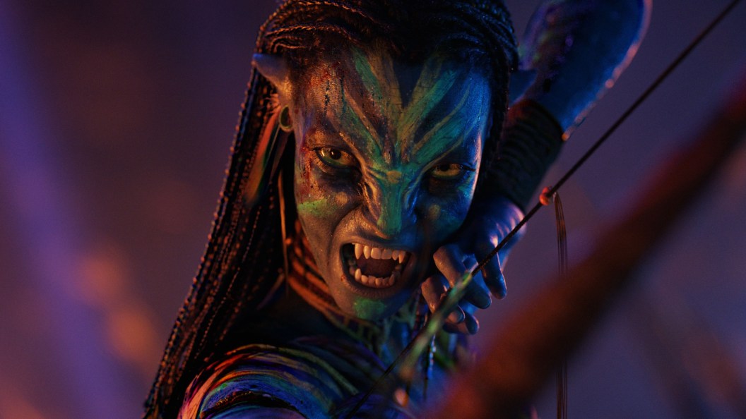 Zoe Saldana in Avatar Fire and Ash