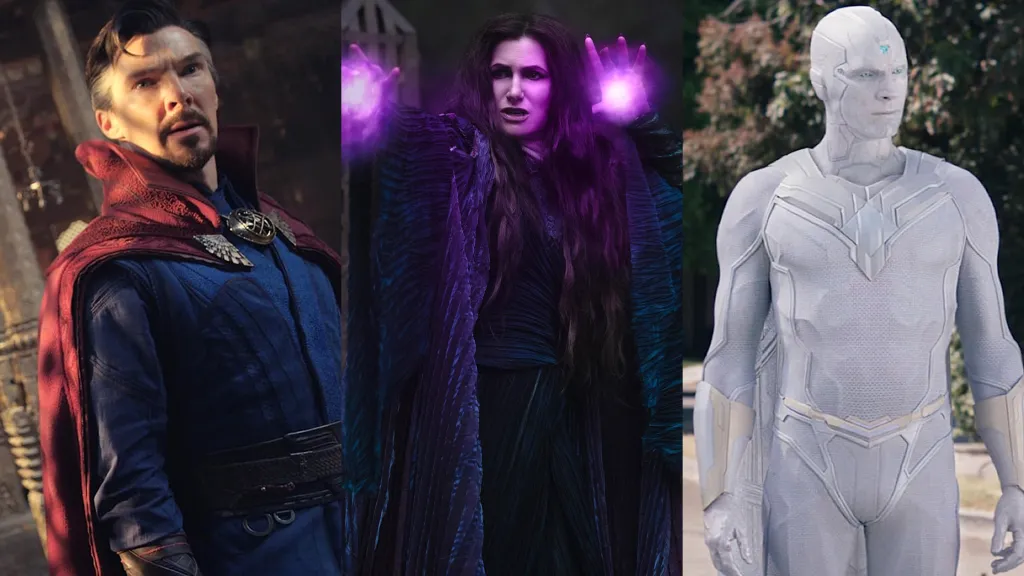 Doctor Strange, Agatha Harkness, and White Vision