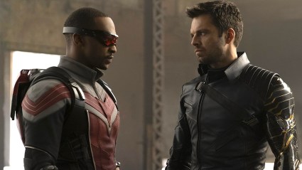 Anthony Mackie and Sebastian Stan in The Falcon and the Winter Soldier