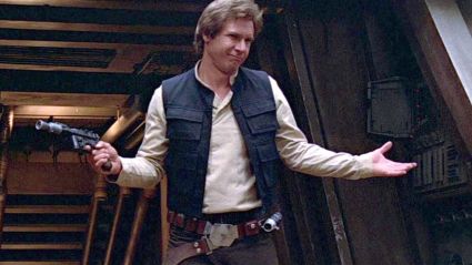 Han Solo shrugging in Return of the Jedi.