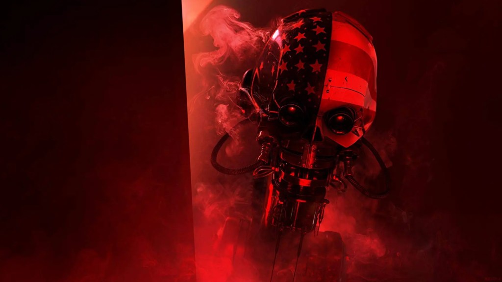 A robot shrouded in mist in Hardware (1990)