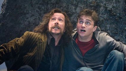 Harry Potter and Sirius Black together.