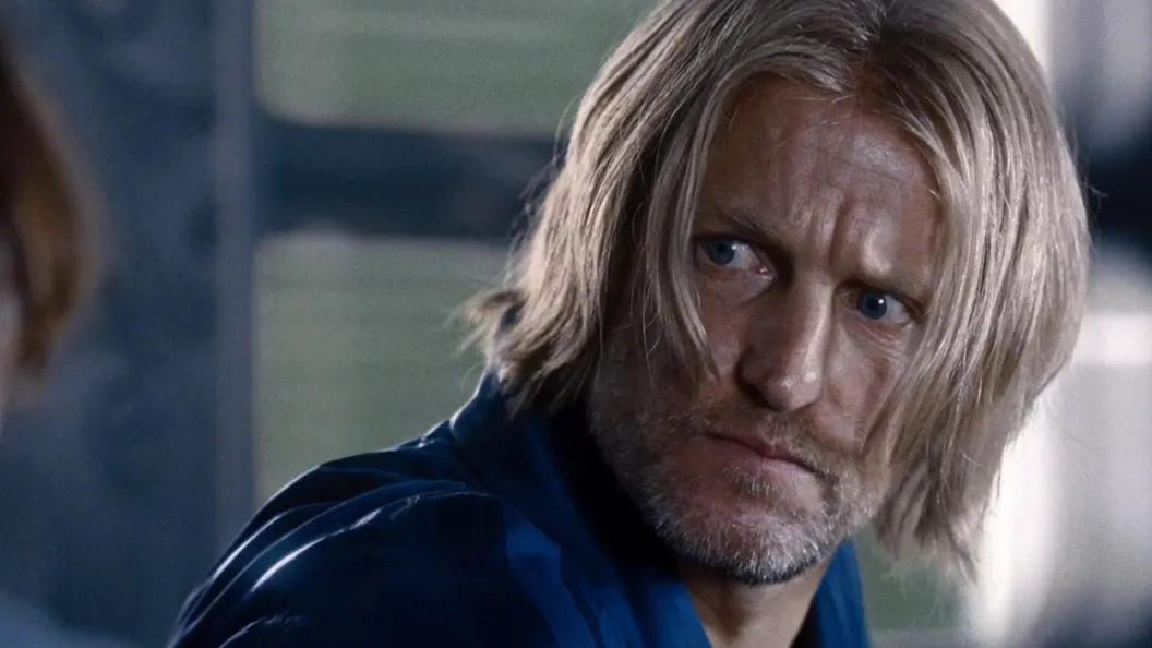 Haymitch looking concerned.