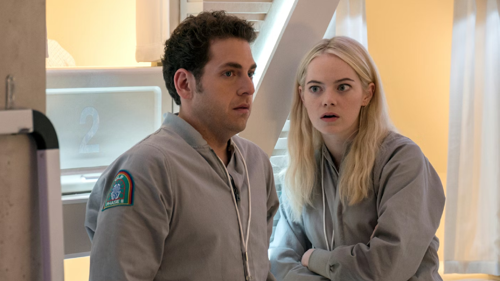 Jonah Hill and Emma Stone in Maniac on Netflix