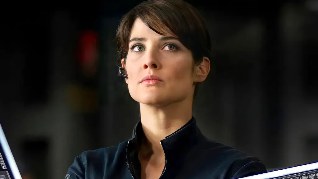 Cobie Smulders as Maria Hill in The Avengers