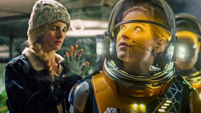 Split image of Netflix shows The OA and Lost in Space