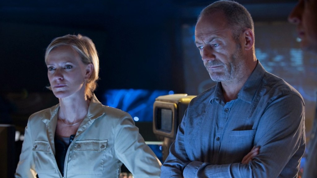 A still from BBC tv show Outcasts