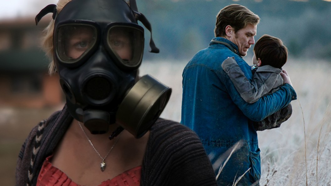 Split image with stills from Monsters (2010) and Midnight Special (2016)