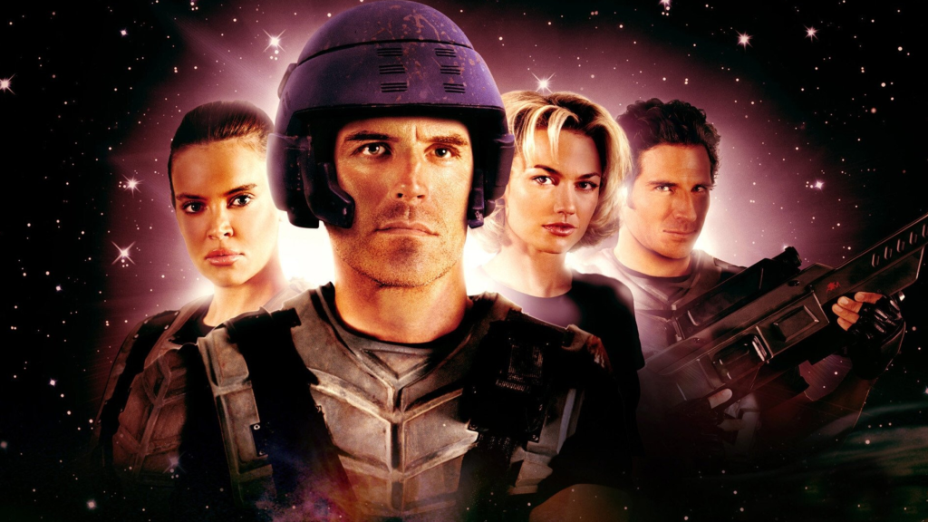A promotional image for Starship Troopers 2