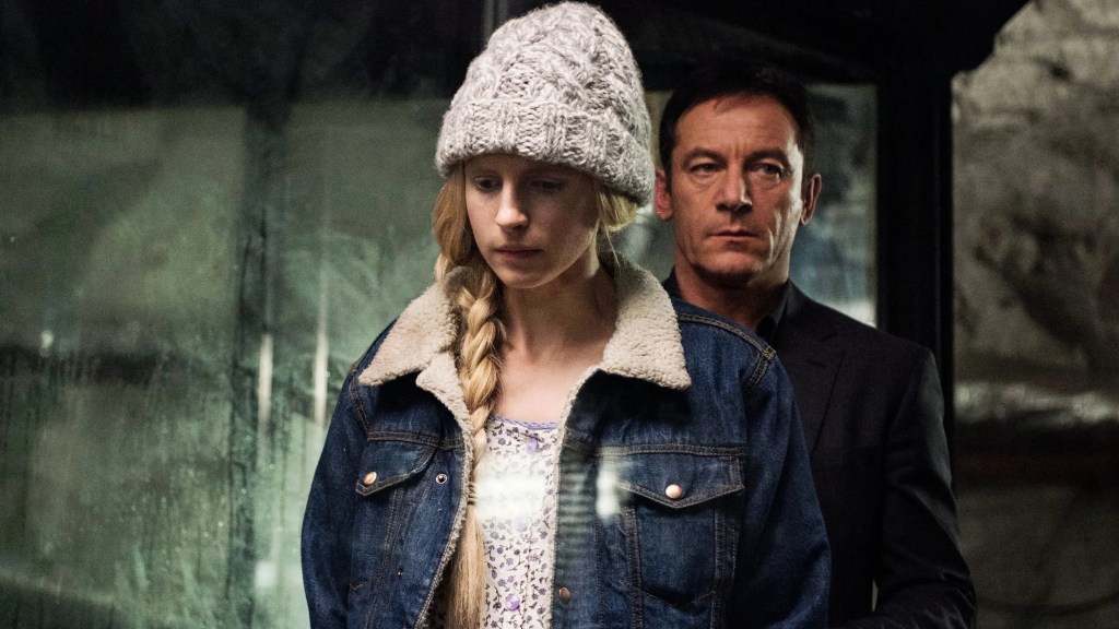 Brit Marling and Jason Isaacs in The OA on Netflix