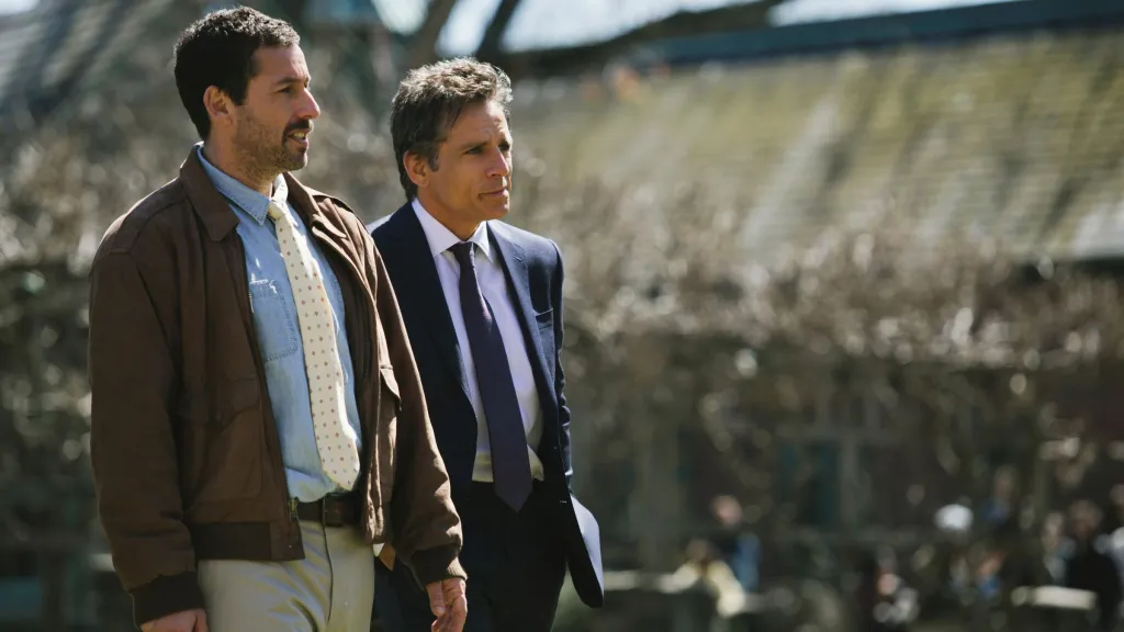 Adam Sandler and Ben Stiller in The Meyerowitz Stories