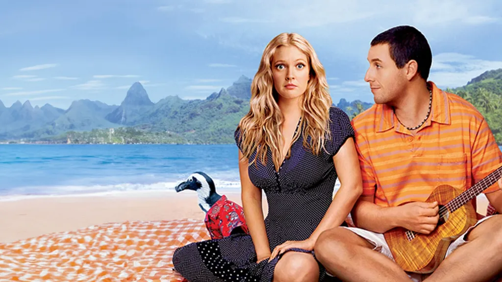 Adam Sandler and Drew Barrymore in 50 First Dates