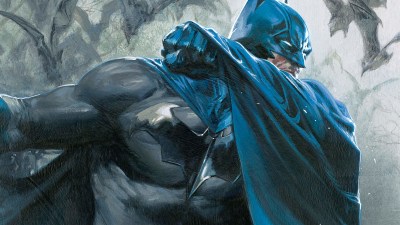 Batman Peering Behind Cape