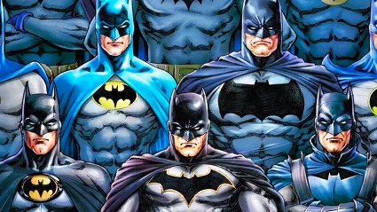 Batman in different suits in DC Comics