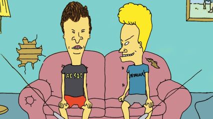 Beavis and Butthead on the couch