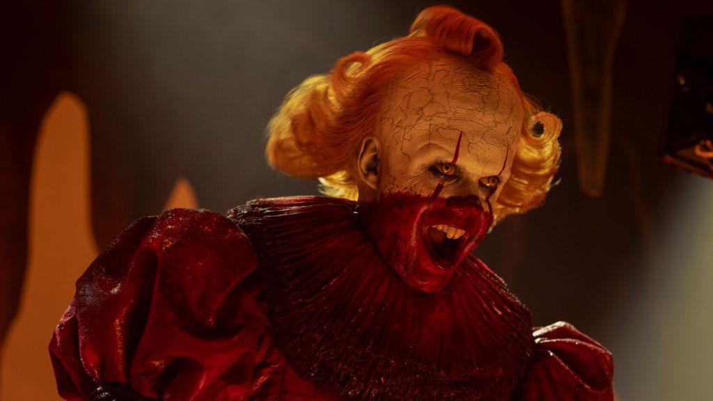 Bill Skarsgård as Pennywise in IT Welcome to Derry