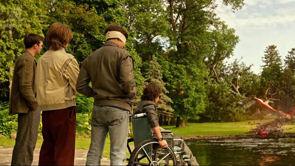 Cyclops destroys Professor X's favorite tree