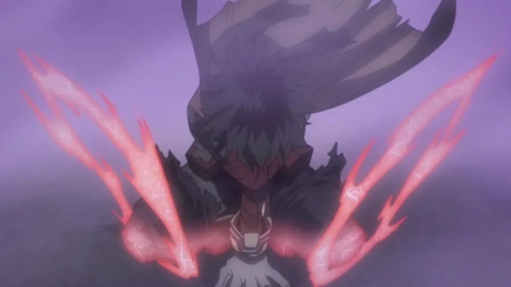 Deku using Fa Jin in My Hero Academia