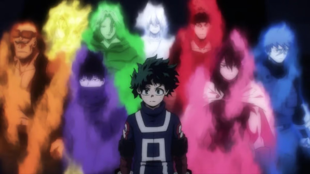 Deku and the vestiges of One for All in My Hero Academia