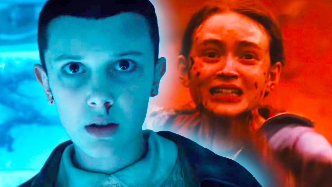 Eleven and Max in Stranger Things