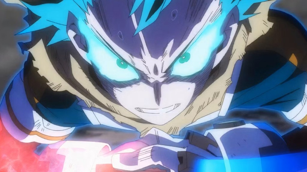 Deku using Gearshift in My Hero Academia