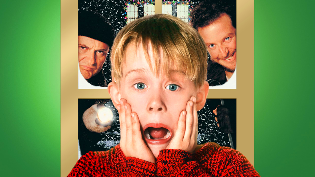 Harry, Marv, and Kevin in Home Alone poster