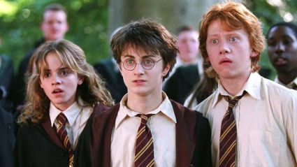 Harry Potter, Hermione Granger and Ron Weasley in Harry Potter