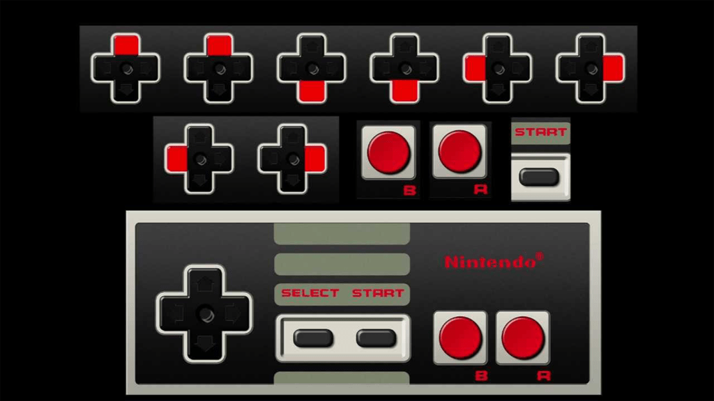 The Konami Code with a NES controller.