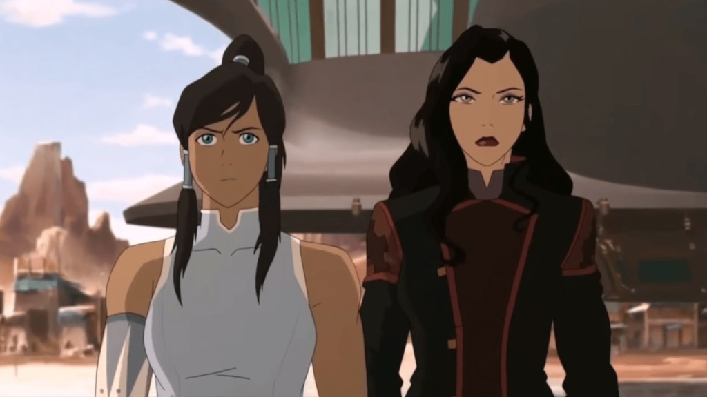 Korra and Asami in The Legend of Korra
