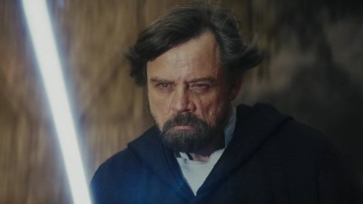 Luke Skywalker on Crait in Star Wars The Last Jedi