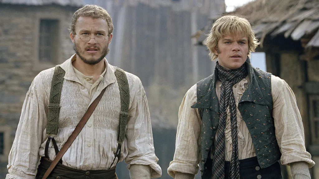 Matt Damon and Heath Ledger in The Brothers Grimm