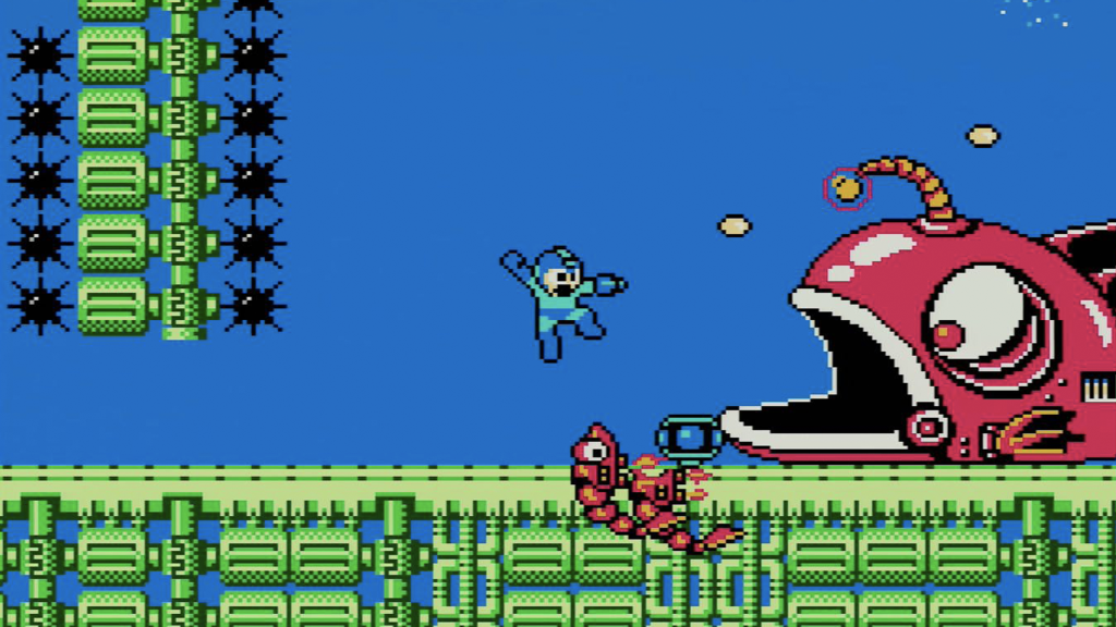 a screenshot from Mega Man 2 on the Nintendo Entertainment System