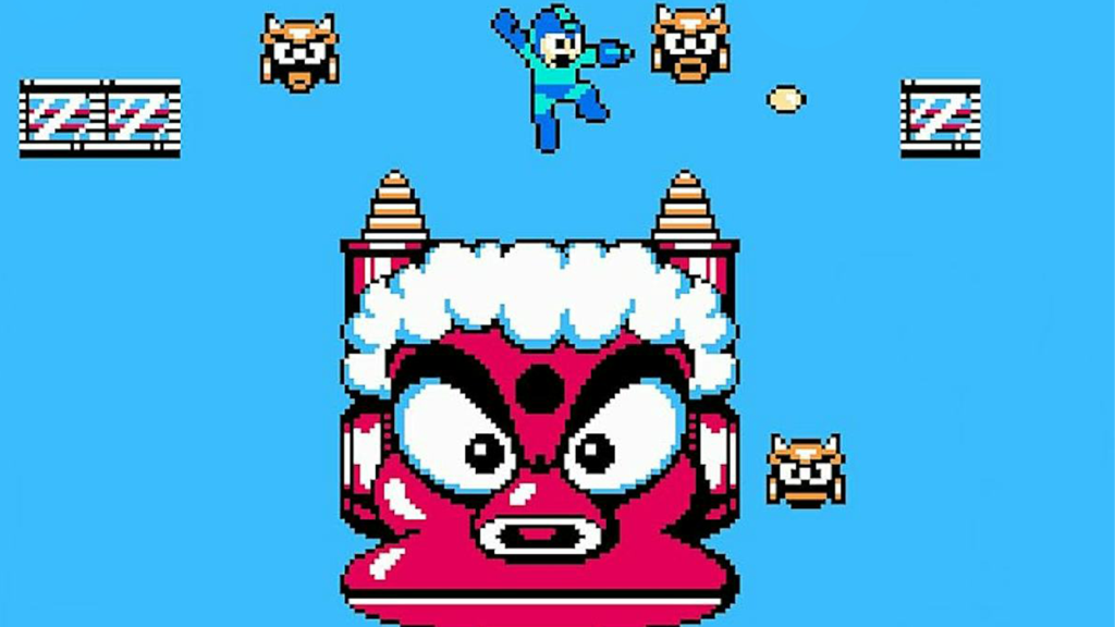 a screenshot from Mega Man 2 on the Nintendo Entertainment System