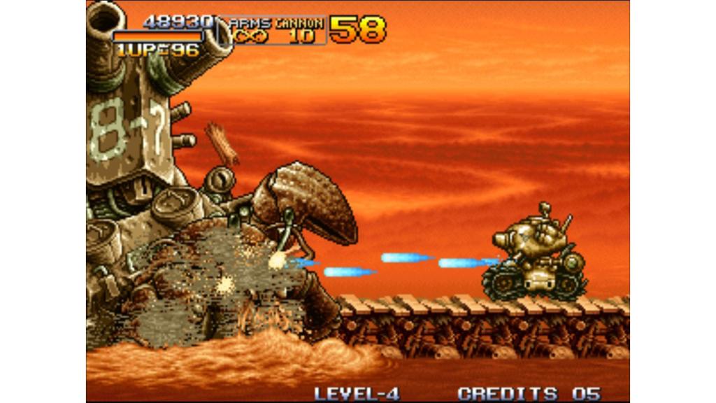 A screenshot from Metal Slug 3 on the SNK NeoGeo.