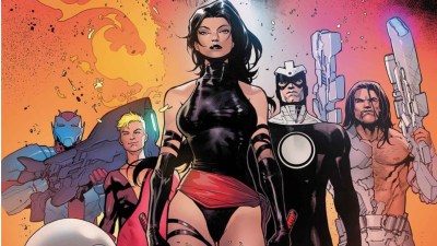 Orphan-Maker, Empath, Psylocke, Havok, and Greycrow walking together