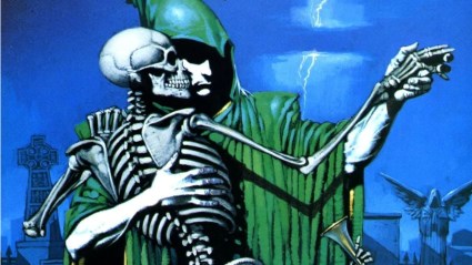The Spectre dancing with a skeleton