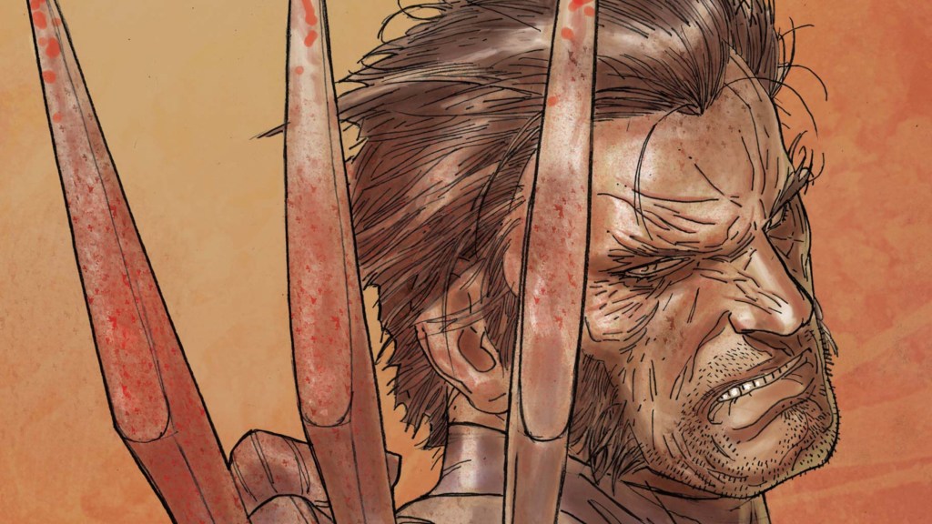 Wolverine brandishing his claws