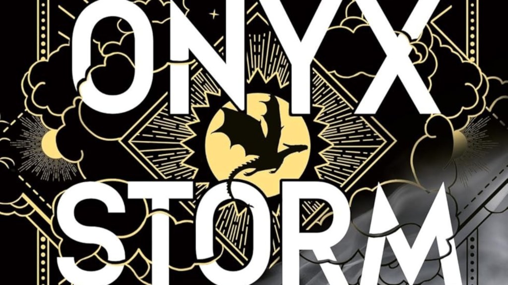 The cropped cover of Onyx Storm by Rebecca Yarros