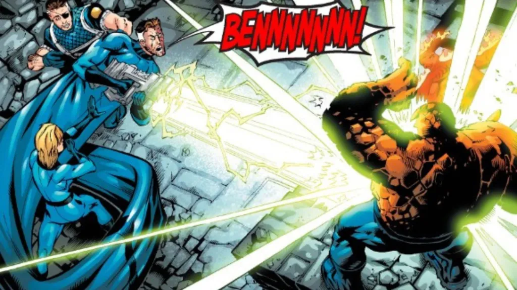 Reed Richards kills The Thing