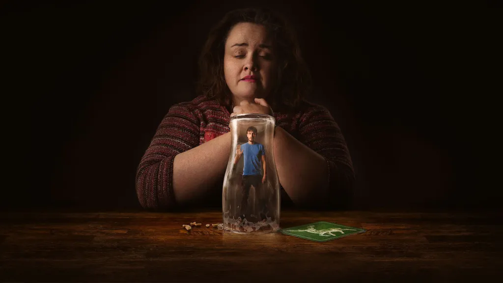 Richard Gadd and Jessica Gunning in the poster for Baby Reindeer