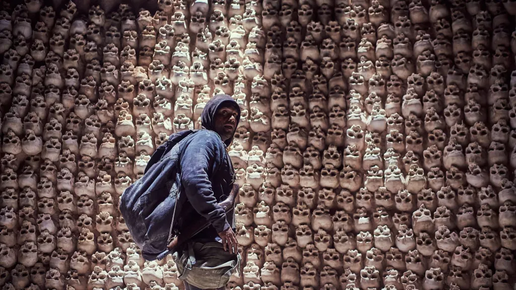 Rob Collins as a vampire hunter in vampire series Firebite