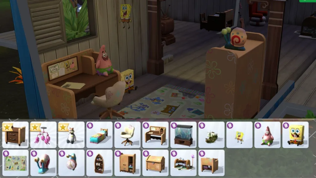 SpongeBob Kids Room Kit The Sims 4