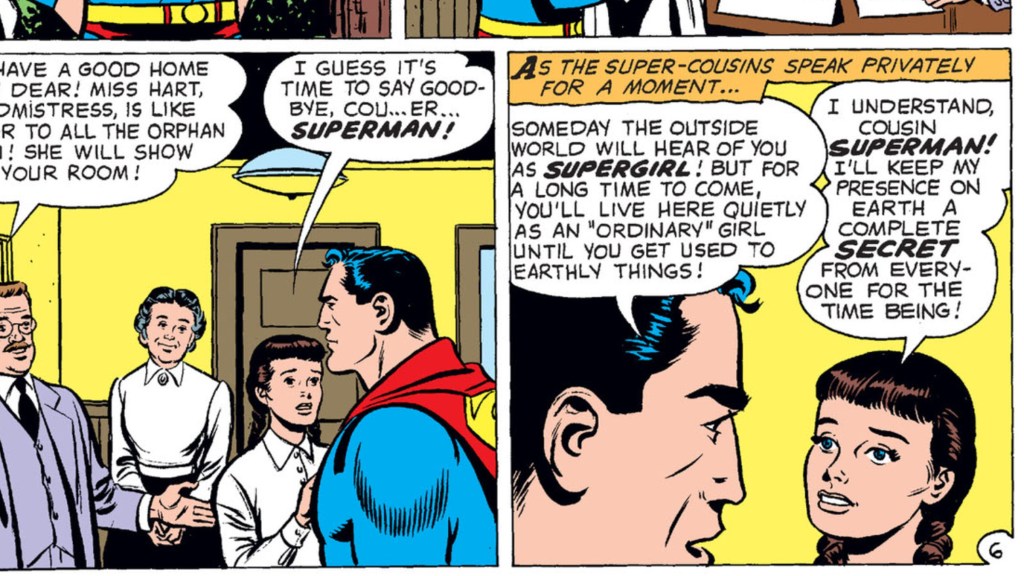 Superman Leaves Supergirl at Orphanage