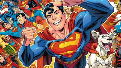 Superman Surrounded by Extended Cast