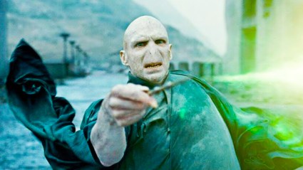 Voldemort using magic in Harry Potter and the Deathly Hallows