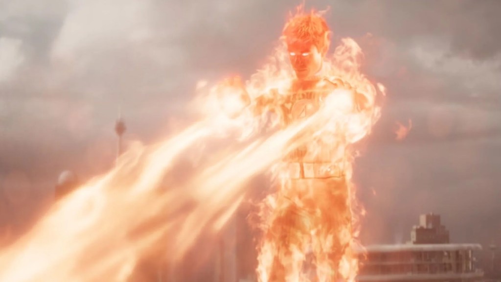 Joseph Quinn as the Human Torch / Johnny Storm in The Fantastic Four: First Steps (2025)