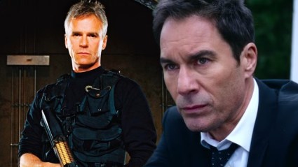 Split image with stills from Stargate SG-1 and Travelers
