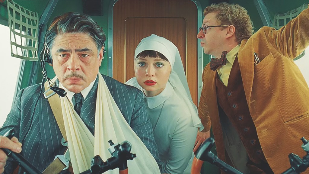 A still from The Phoenician Scheme (2025)