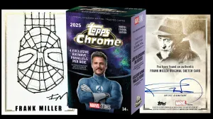 Topps Unveils First Marvel Studios Chrome Set With Actual Hand-Drawn Frank Miller Cards (Exclusive)
